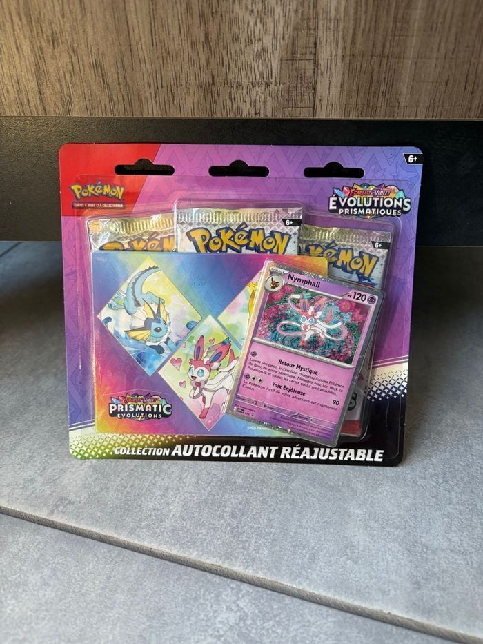 Pokemon Tripack EV8.5 Evolutions Prismatiques Nymphali écarlate et violet neuf scellé fr - photo numéro 1