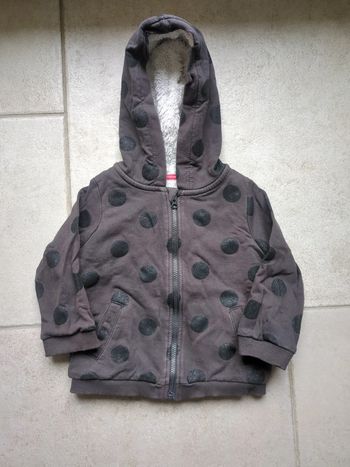Gilet fille 18 mois gris