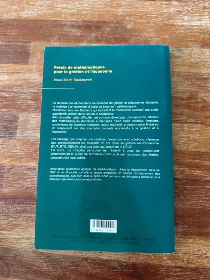 Livre précis de mathématiques pour la gestion et l’économie - photo numéro 3