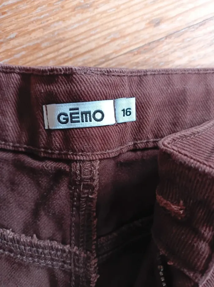 Pantalon fille brun jambes larges Gémo - photo numéro 6