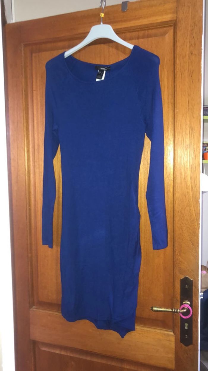 Robe moulante bleu MANGO