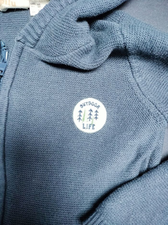 Gilet bleu garçon - photo numéro 2