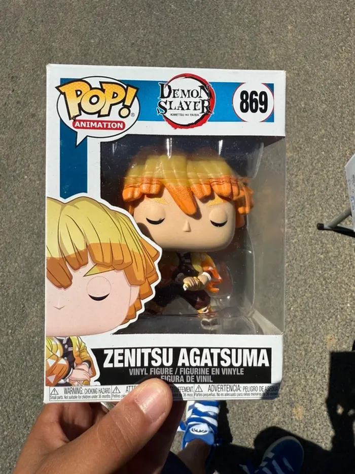 Funko Pop Zenitsu Agatsuma 869 Error Glow - Demon Slayer
