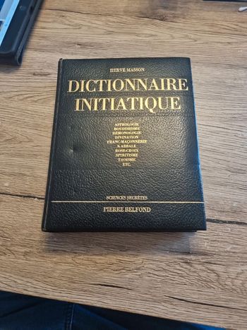 Dictionnaire initiatique hervé masson Pierre Belfond Paris 1975