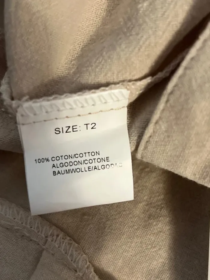 SOLDE Robe courte 100% coton taille 2; taille 44 - Christy - Neuf - photo numéro 8