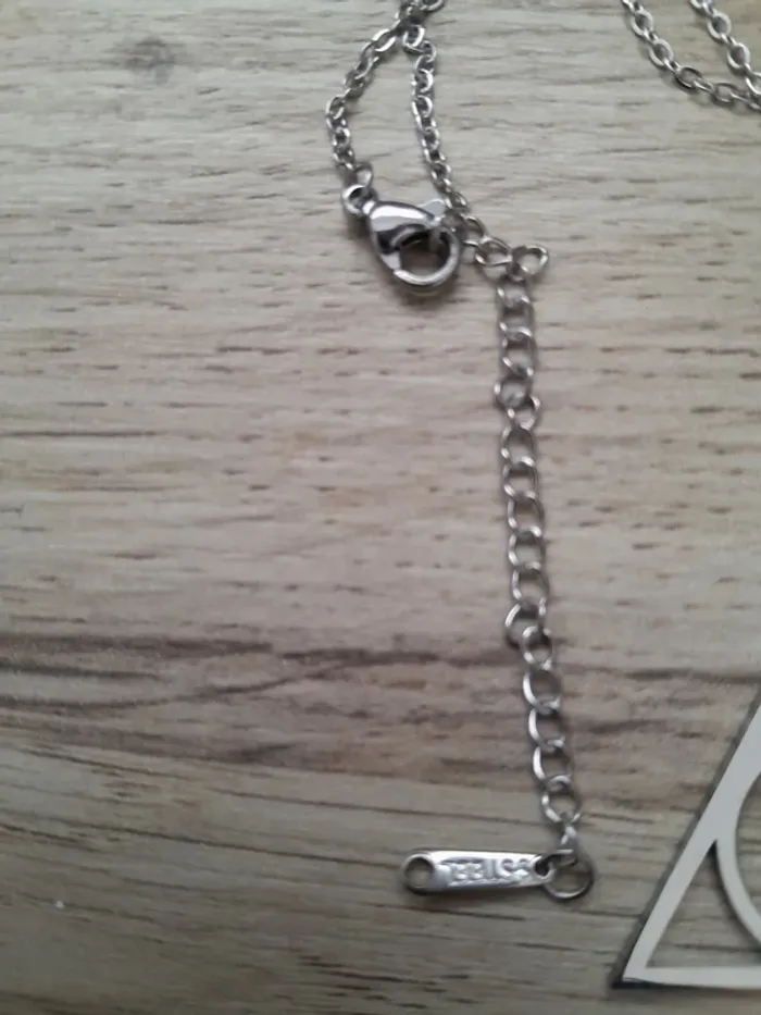 Collier Harry Potter, argenté, acier inoxydable (tampon) - photo numéro 4