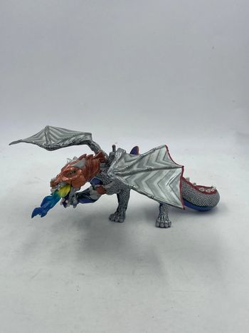 Figurine Papo World Fantasy Dragon Destrier Argent N•38937