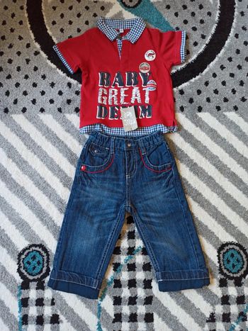 Ensemble t-shirt et jean - NEUF