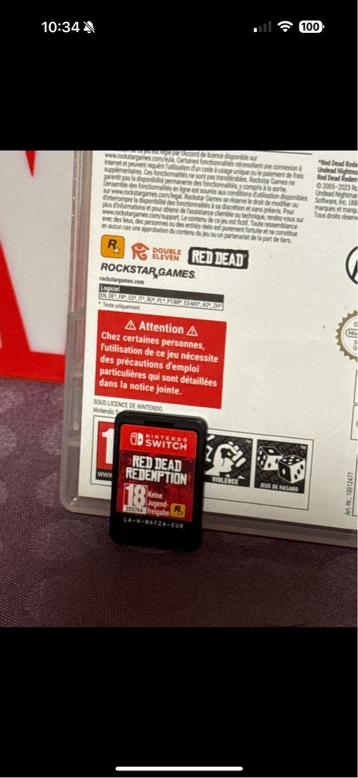 Jeu Nintendo switch red dead redemption - photo numéro 4