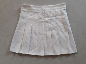 Jupe plissée blanche