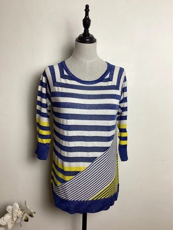 Pull bleu et blanc Morgan 38