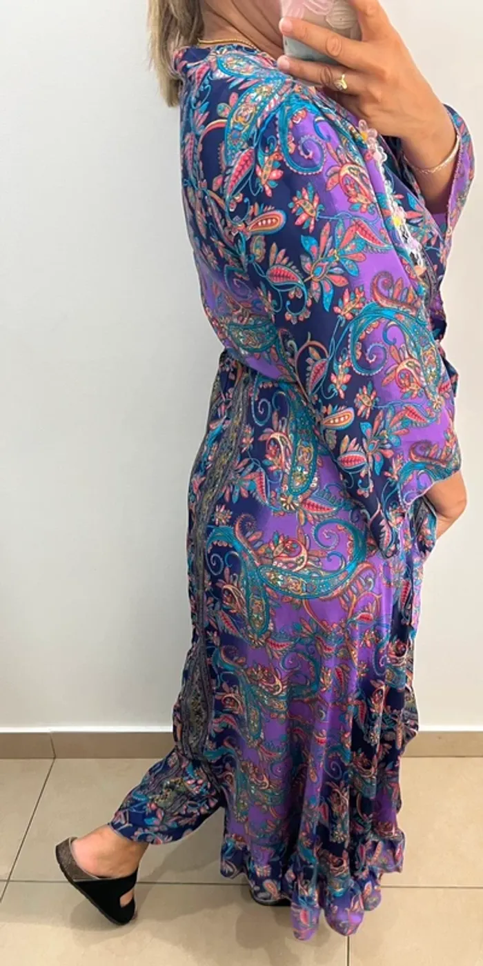 Robe Longue Bohème  En Soie - photo numéro 6