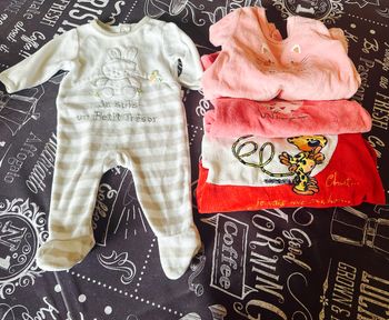 Lot de 4  pyjama bébé épais  3 mois