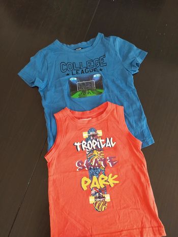 Lot de 2 t-shirts 4 ans