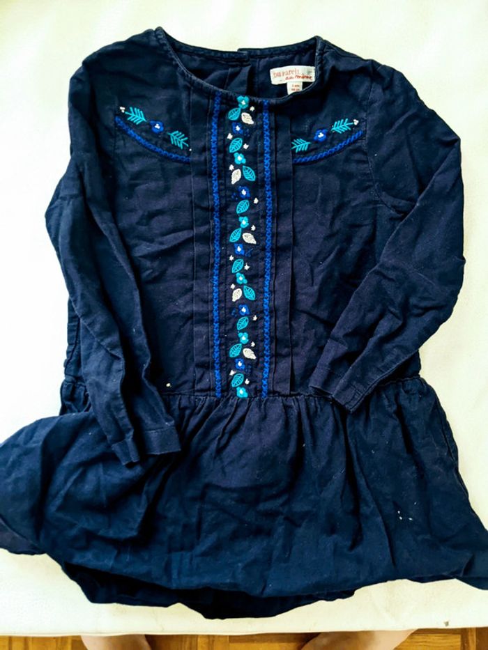 Robe DPAM bleue marine 3 ans 98 cm