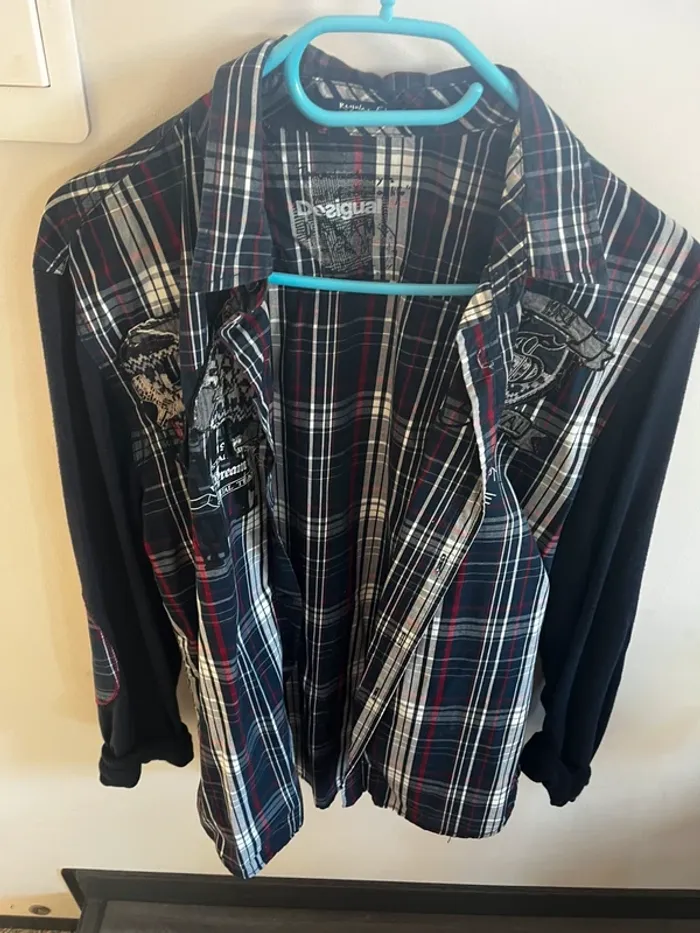 Chemise homme desigual broderies regular fit