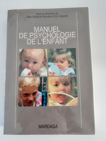 Livre psychologie : Manuel de psychologie de l'enfant