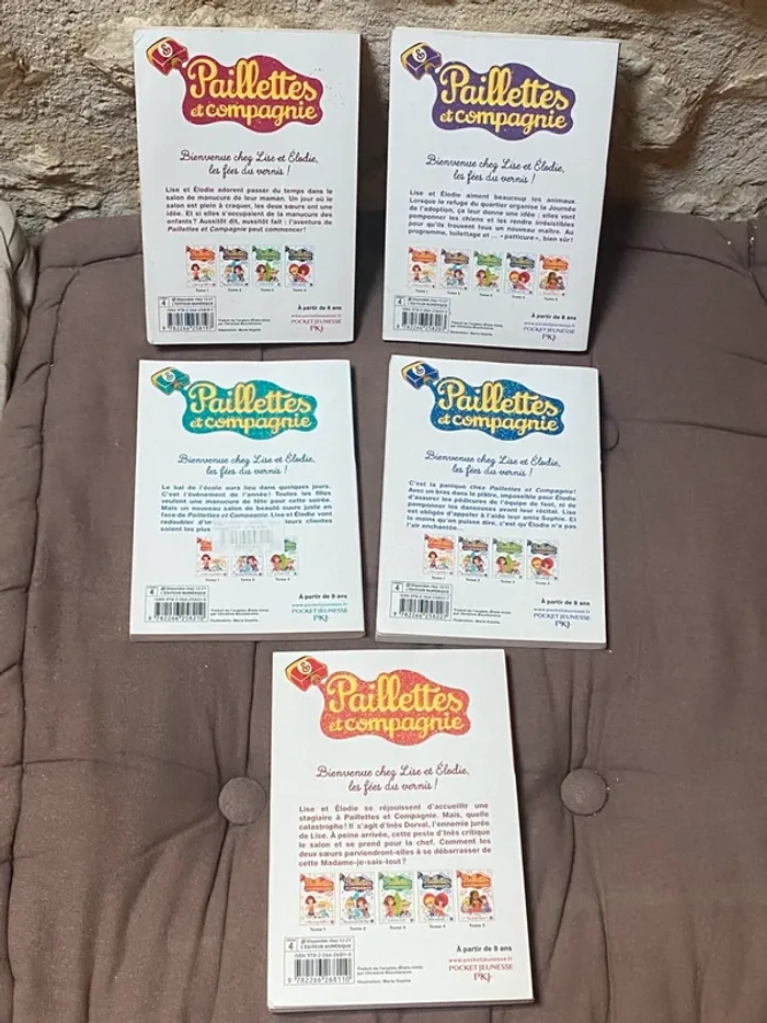 Lot de 5 livres Paillettes et compagnie - photo numéro 2