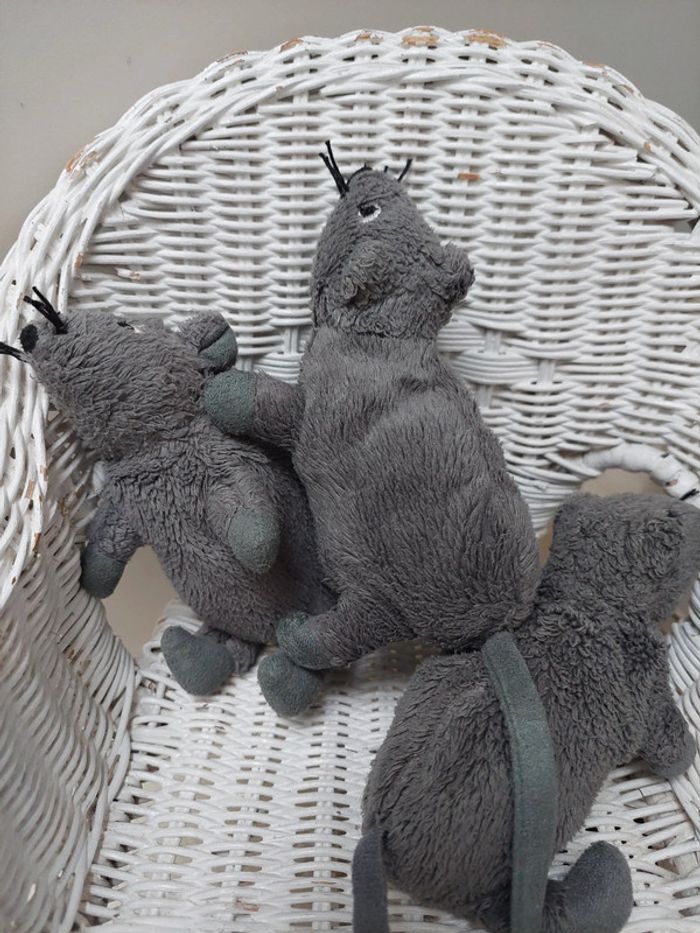 Ikea - lot de 3 petites souris grises - photo numéro 3