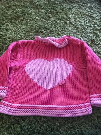 pull rose coeur kookai 18 mois