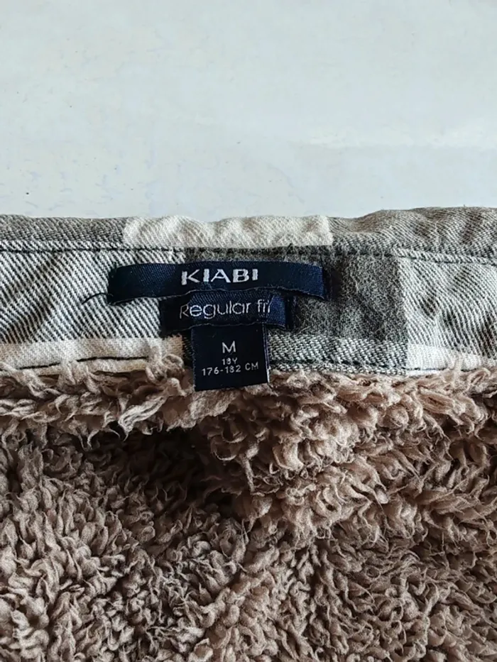 Manteau/veste epaisse molletonnée a carreaux vichy gris blanc - photo numéro 6