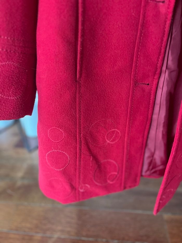 Manteau rouge T 36 - photo numéro 2