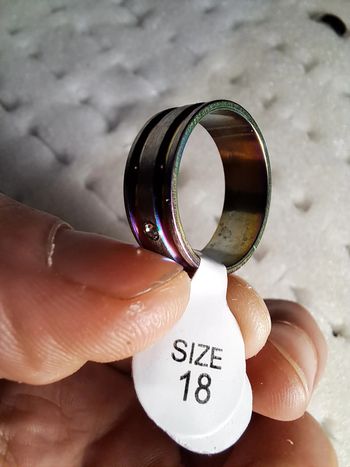 Bague acier inoxydable argentée