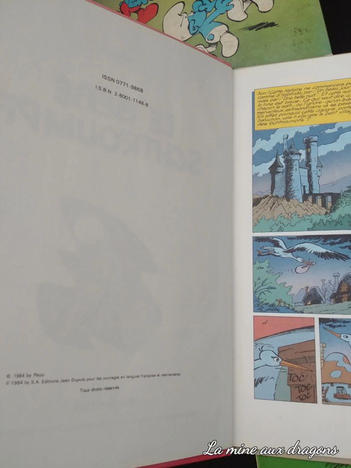 Lot Schtroumpfs Edition Original EO 9 12 13 Bébé vert P'tits BD - photo numéro 4