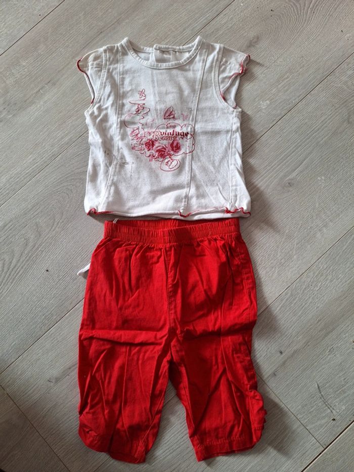 Ensemble tee shirt+ pantalon