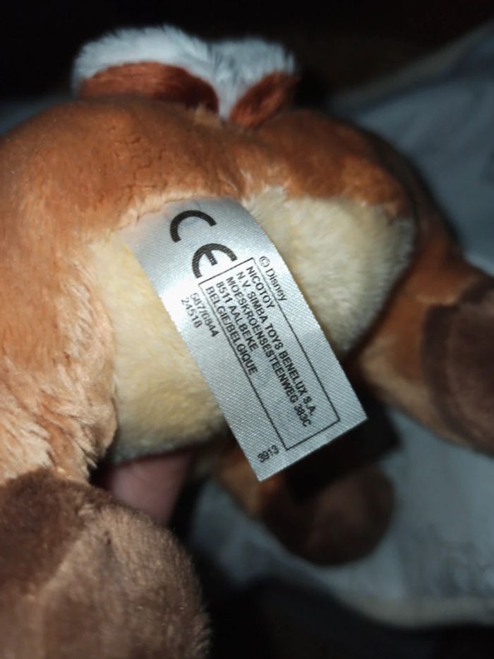 Doudou Bambi faon feuille Disney - photo numéro 6