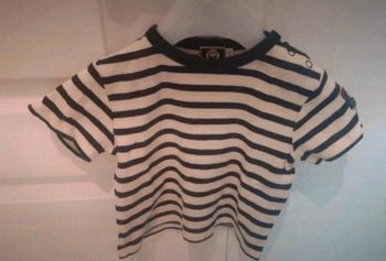 T shirt garçon marin 12 mois