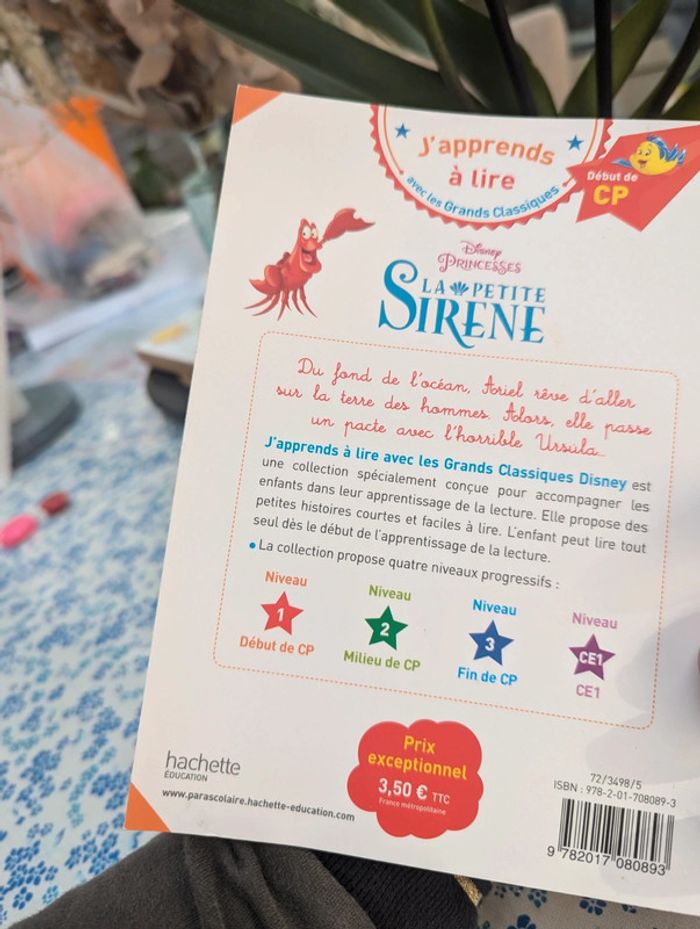 Livre la petite Sirène J'apprends à lire - photo numéro 3