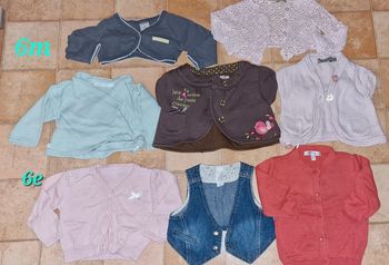 Lot 8gilet 6mois
