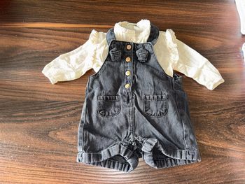 Ensemble salopette chemise