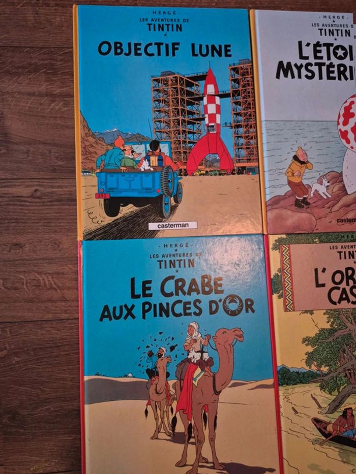 Lot de 5 bandes dessinées Tintin - photo numéro 2