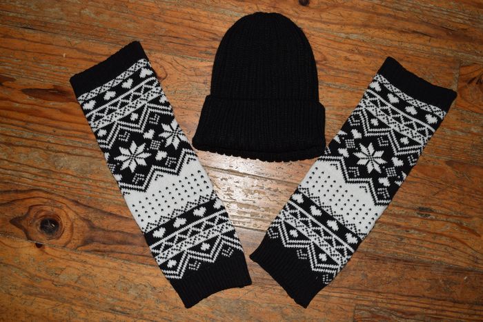 ensemble écharpes + bonnet + jambières - photo numéro 2