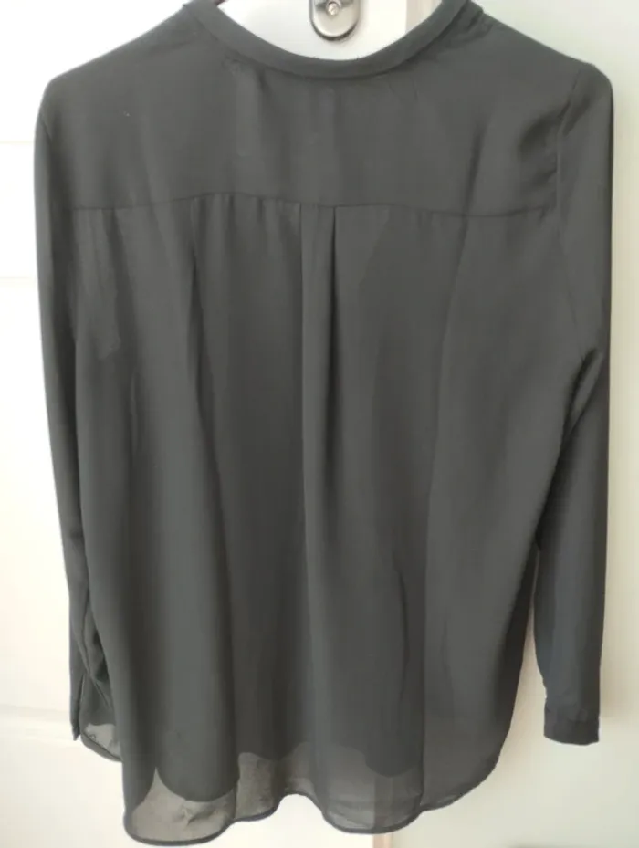 Blouse longue noire Zara S - photo numéro 2