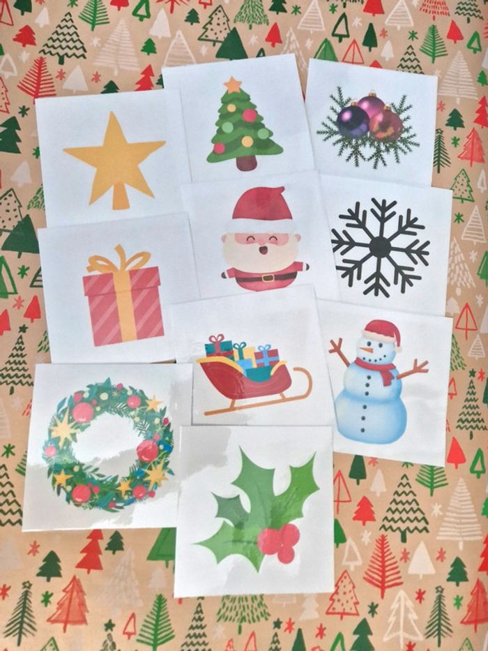 Cartes sensorielles thème Noël - photo numéro 2