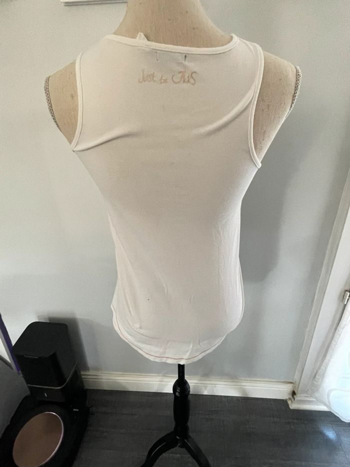 Haut sans manche couleur crème marque ikks taille 38 - photo numéro 2