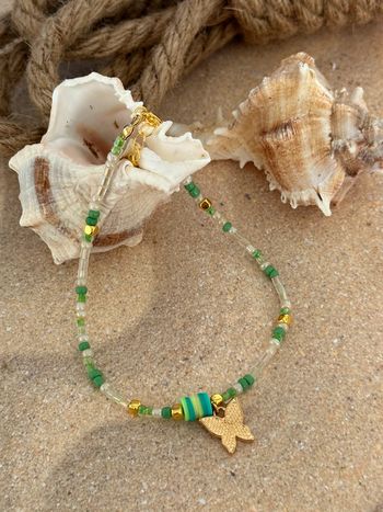 Bracelet de cheville en perles de rocaille