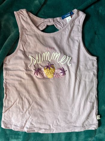Débardeur fraise 8 ans