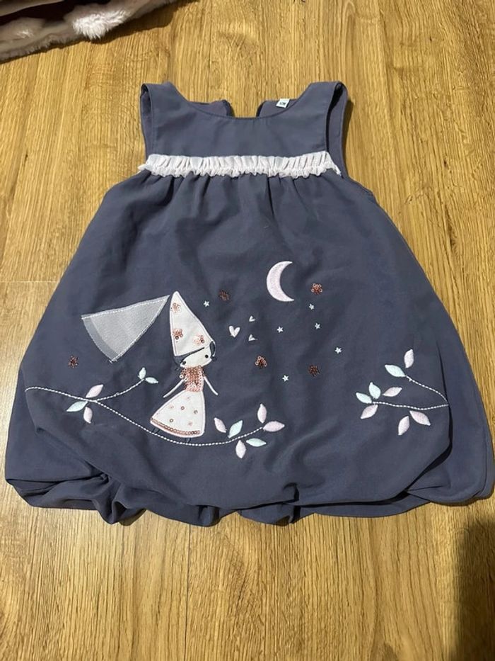 Robe boule bébé fille 12 mois violette