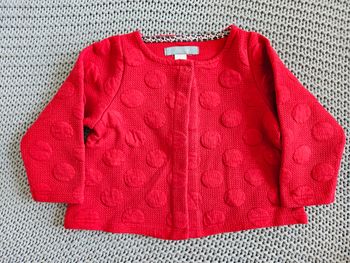 Veste rouge texturée