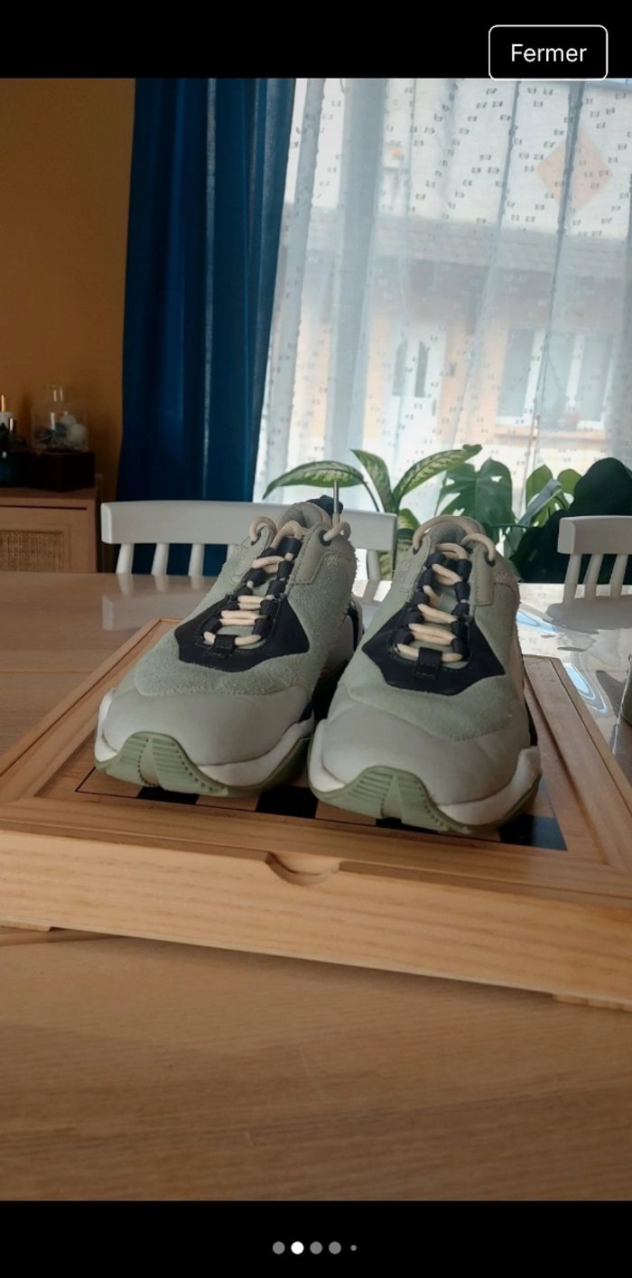 ​💚 Baskets PUMA Chunky Vert Sauge / Bleu Marine - Taille 36 👟 - photo numéro 2