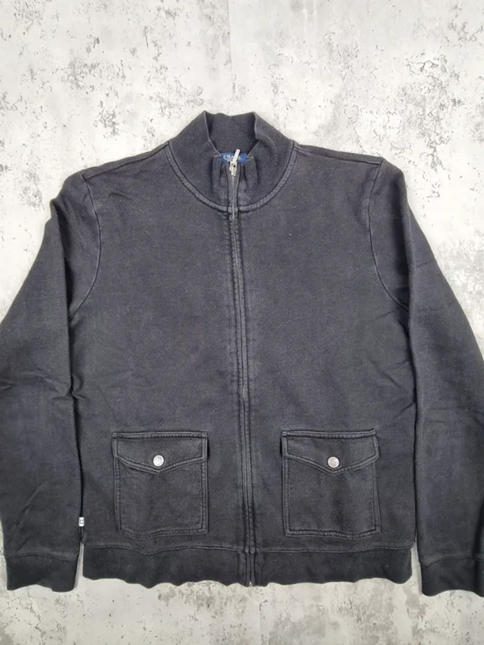 Veste zippée noire Chaps – Taille M Femme - photo numéro 3