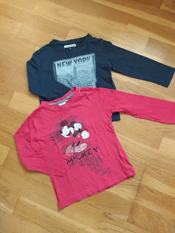 Lot de 2 t-shirts manches longues 4 ans