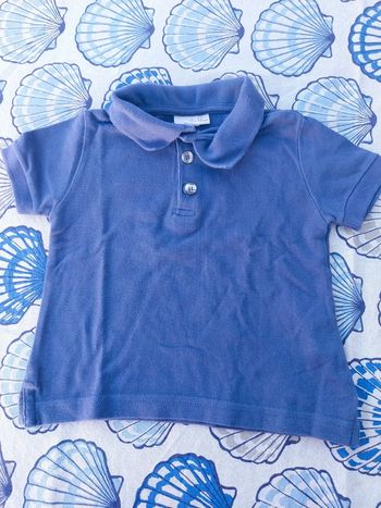 Polo bébé garçon 12 mois bleu marine