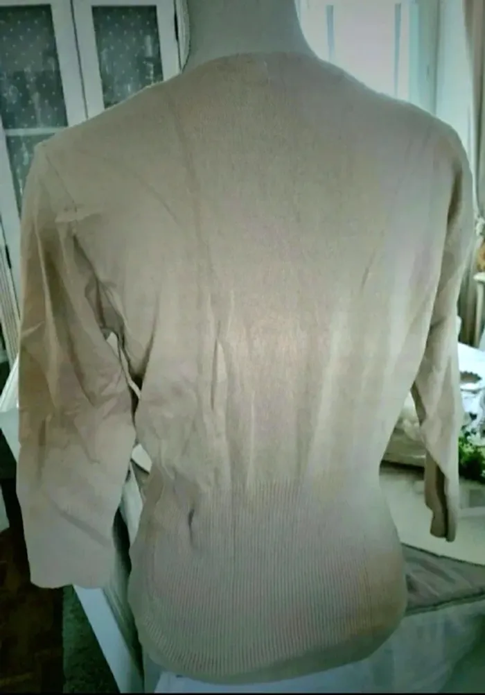 Pull fin beige Côté Femme Taille 46/48 Neuf - photo numéro 4