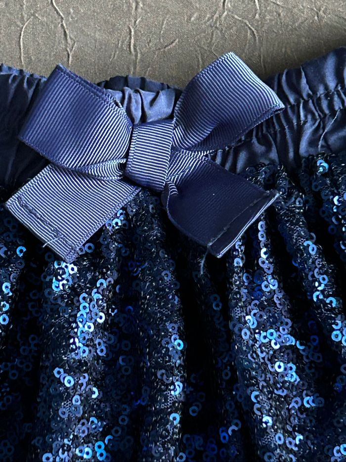 Jupe danseuse de fête bleu brillant fille - photo numéro 2
