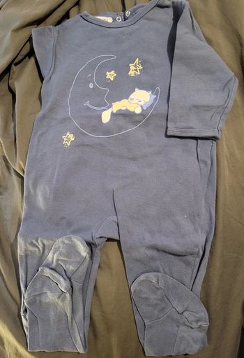 Pyjama bleu à pression